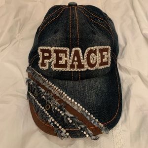 Cute Bedazzled Jean Baseball Cap